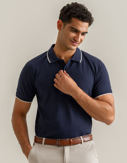 Premium Men’s Polo Shirt - Navy