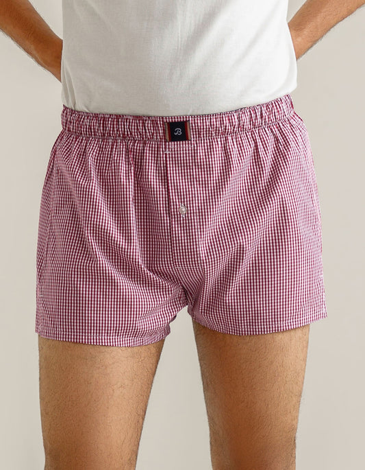 Red Cotton Boxer