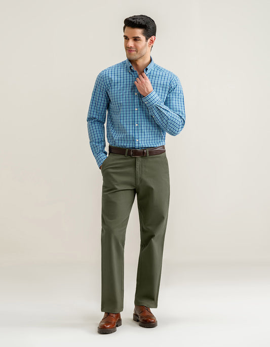 Easy Care Chinos – Olive