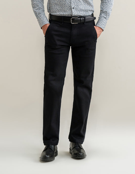 Mens Cross Pocket Black Jeans