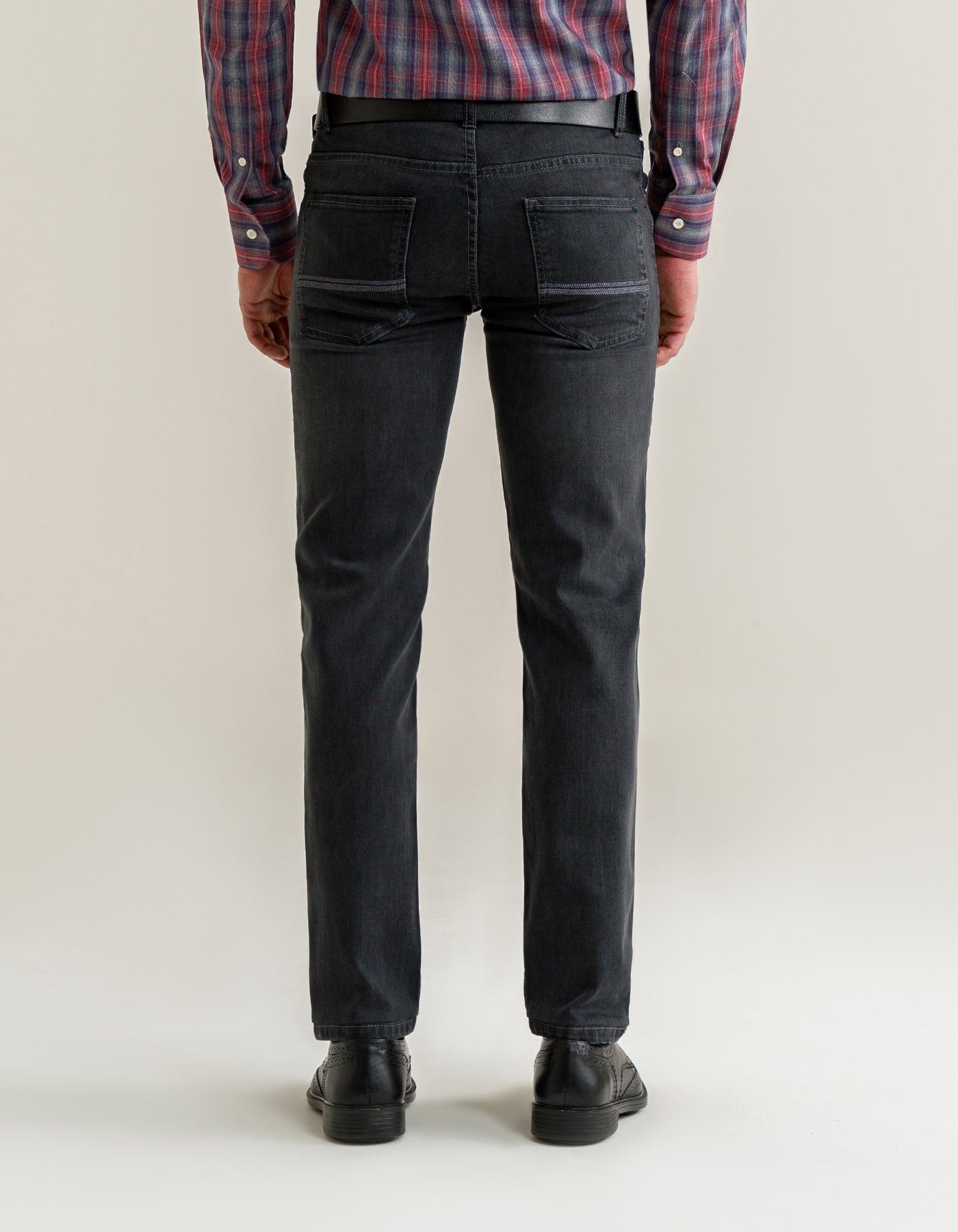 Dark Grey Classic Denim Jeans