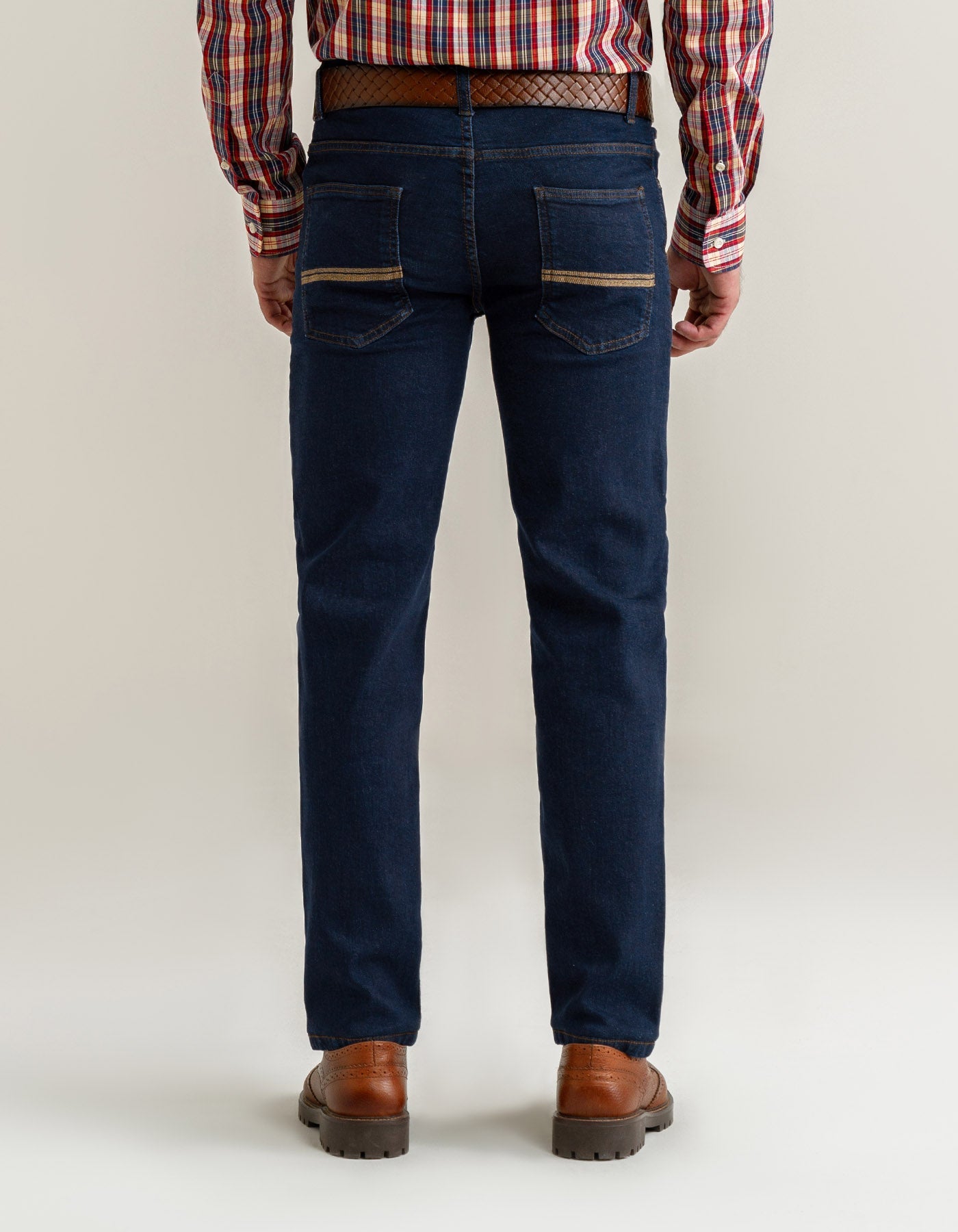 Basic Men’s Denim Jeans - Dark Blue