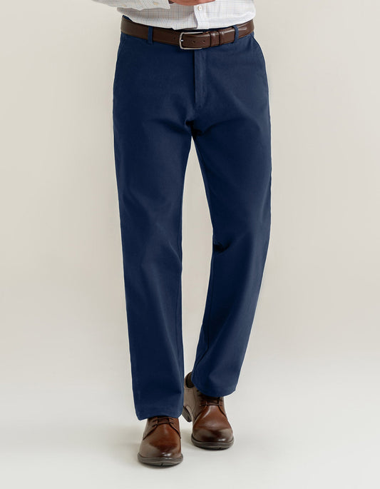 Smart Cotton Trousers – Navy