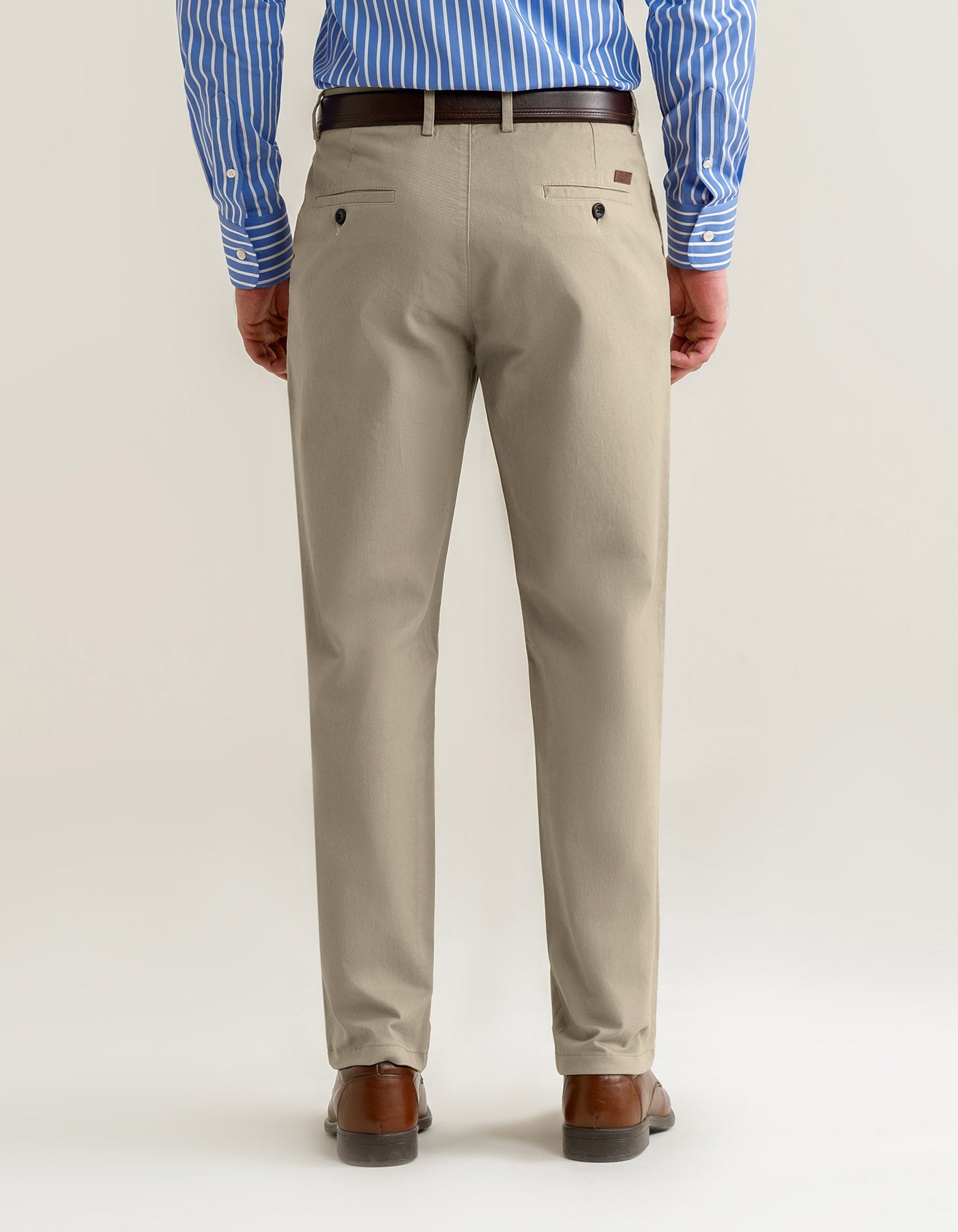 Smart Cotton Trousers – Stone