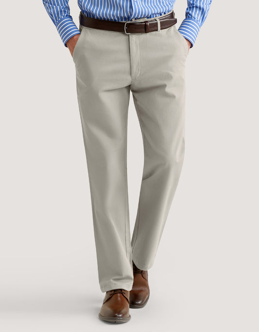 Pantalon chino texturé gris clair