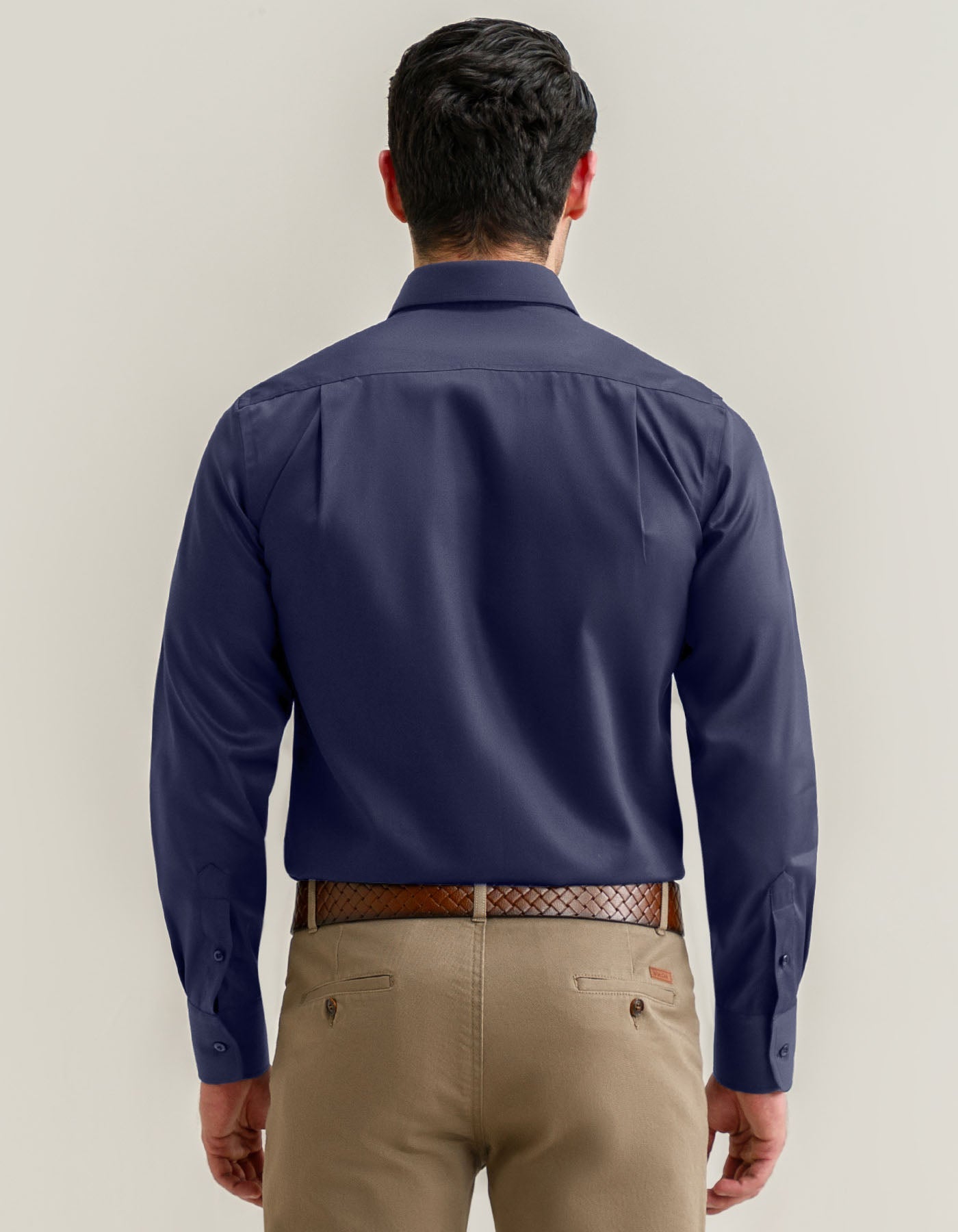 Navy Twill Smart Fit Dress Shirt