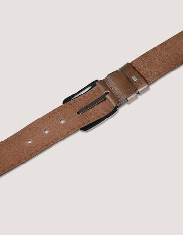 Dark Tan Casual Leather Belt