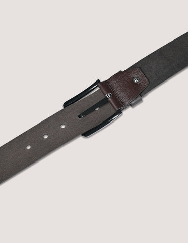 Dark Brown Plain Casual Belt