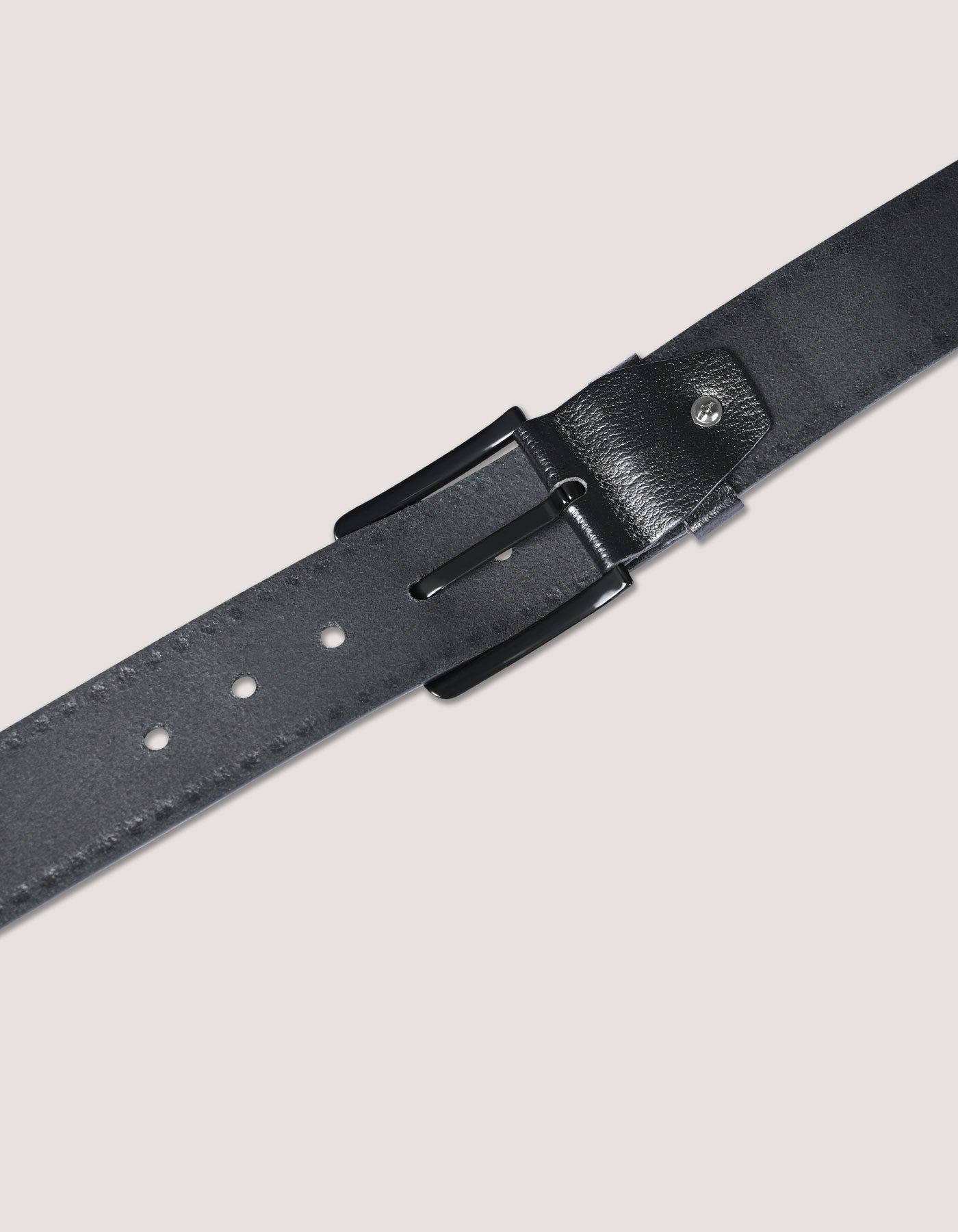 Plain Black Casual Leather Belt