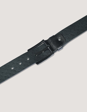 Embossed Black Casual Belt