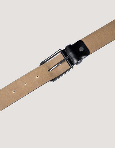 Formal Black Leather Belt