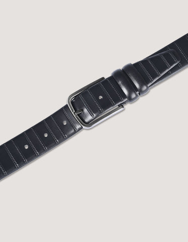 Formal Black Leather Belt