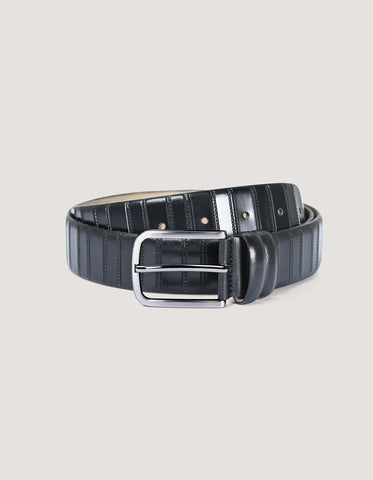 Formal Black Leather Belt