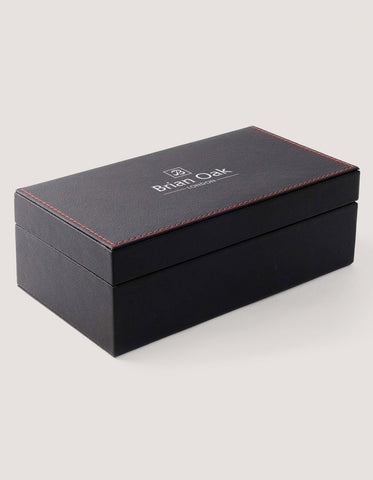 Geometric Patterned Tie Set - Navy