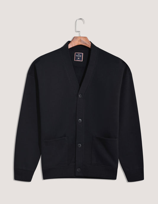 Black Shawl Collar Cardigan