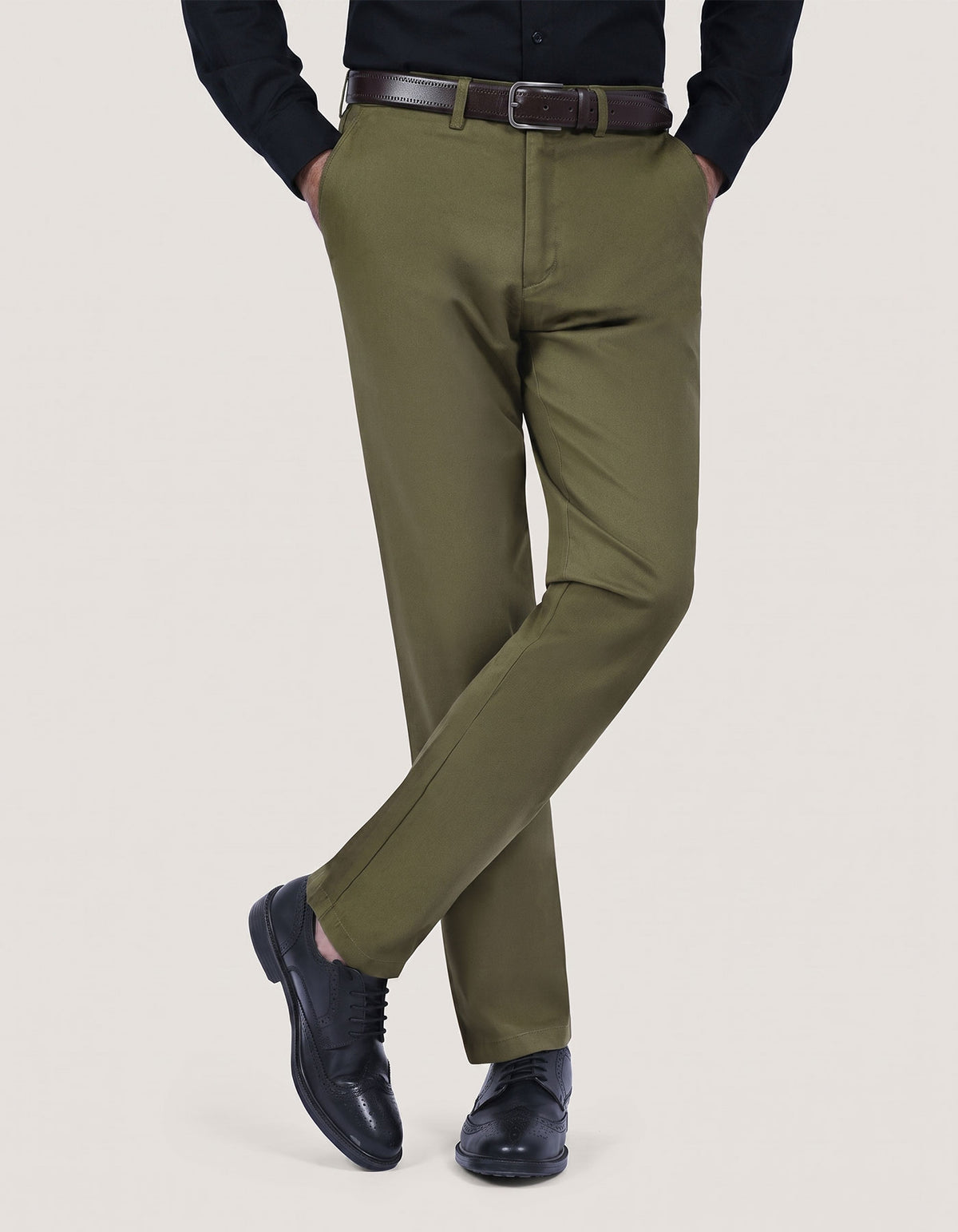 Twill Chino Trouser – Olive