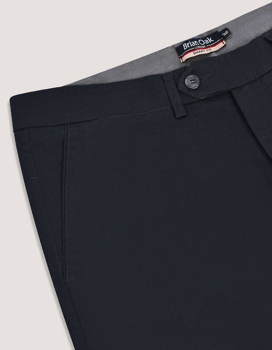 Mens Black Twill Chino Pants
