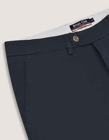 Navy Twill Chino Trousers