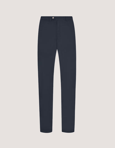 Navy Twill Chino Trousers
