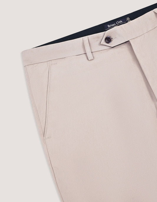 Straight Fit Stone Chino Trouser