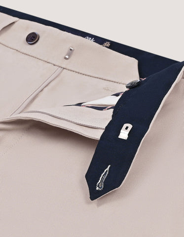 Straight Fit Stone Chino Trouser