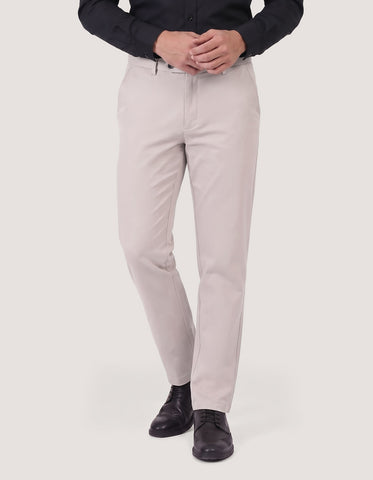 Straight Fit Stone Chino Trouser