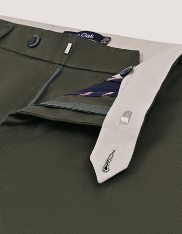 Straight Fit Olive Chino Trouser