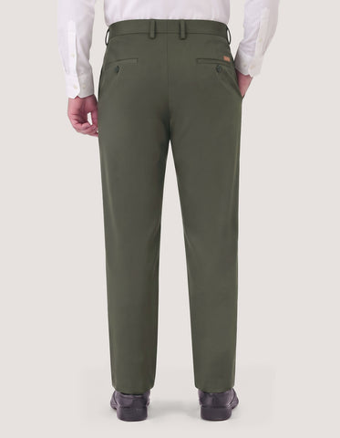 Straight Fit Olive Chino Trouser