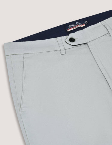Silver Easy Care Chino Trousers