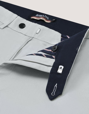 Silver Easy Care Chino Trousers