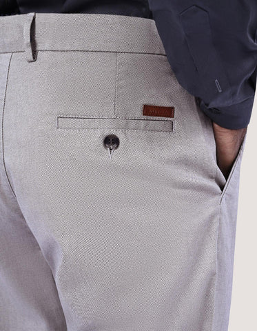 Cotton Blend Stone Chino Trousers