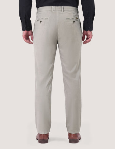 Light Grey Textured Chinos