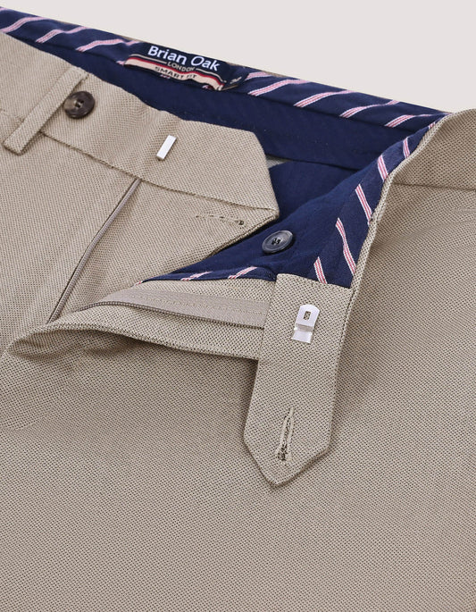 Beige Smart Fit Chino Pants