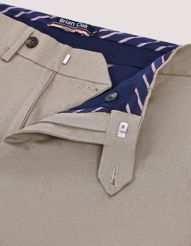 Beige Smart Fit Chino Pants