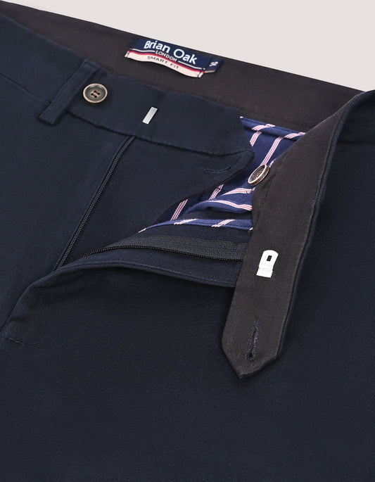 Easy Care Navy Smart Fit Chino Pants