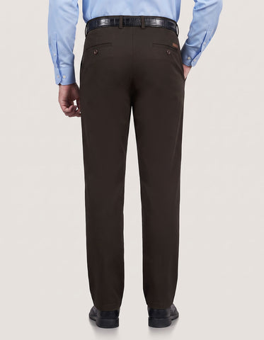 Chocolate Brown Moleskin Chino Trouser