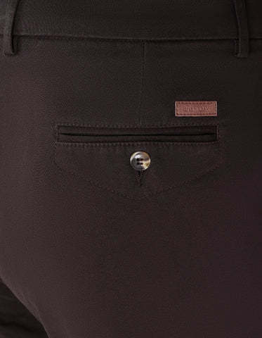 Chocolate Brown Moleskin Chino Trouser