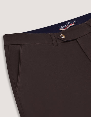 Chocolate Brown Moleskin Chino Trouser