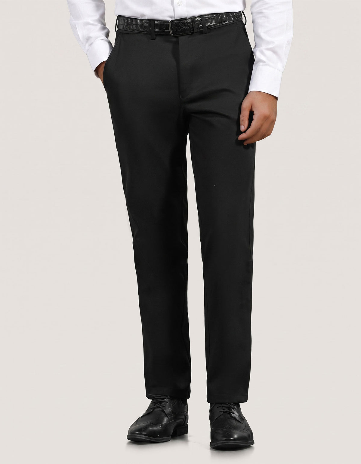Dark Grey Moleskin Chino Trouser