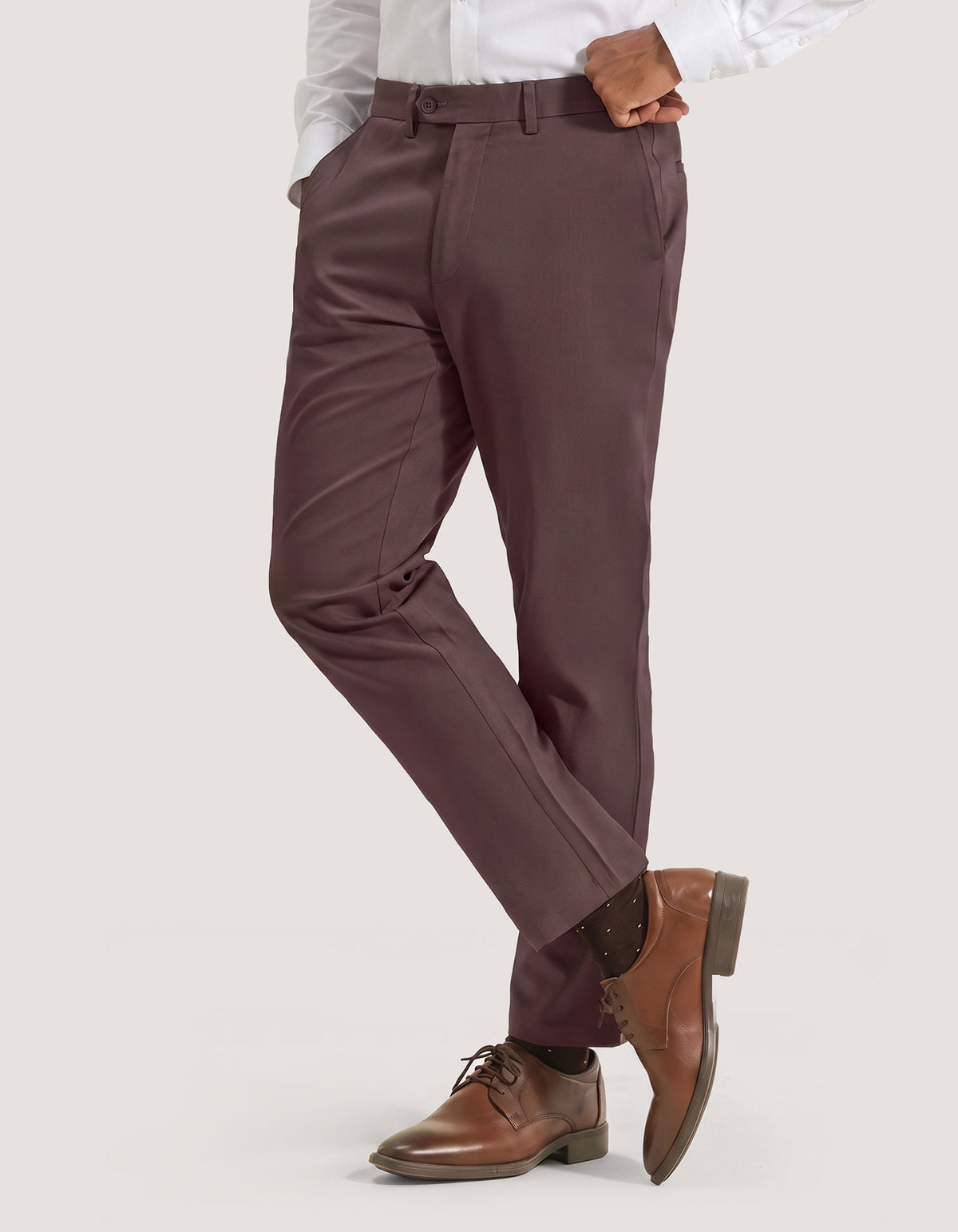 Chocolate Comfort Chino Trouser