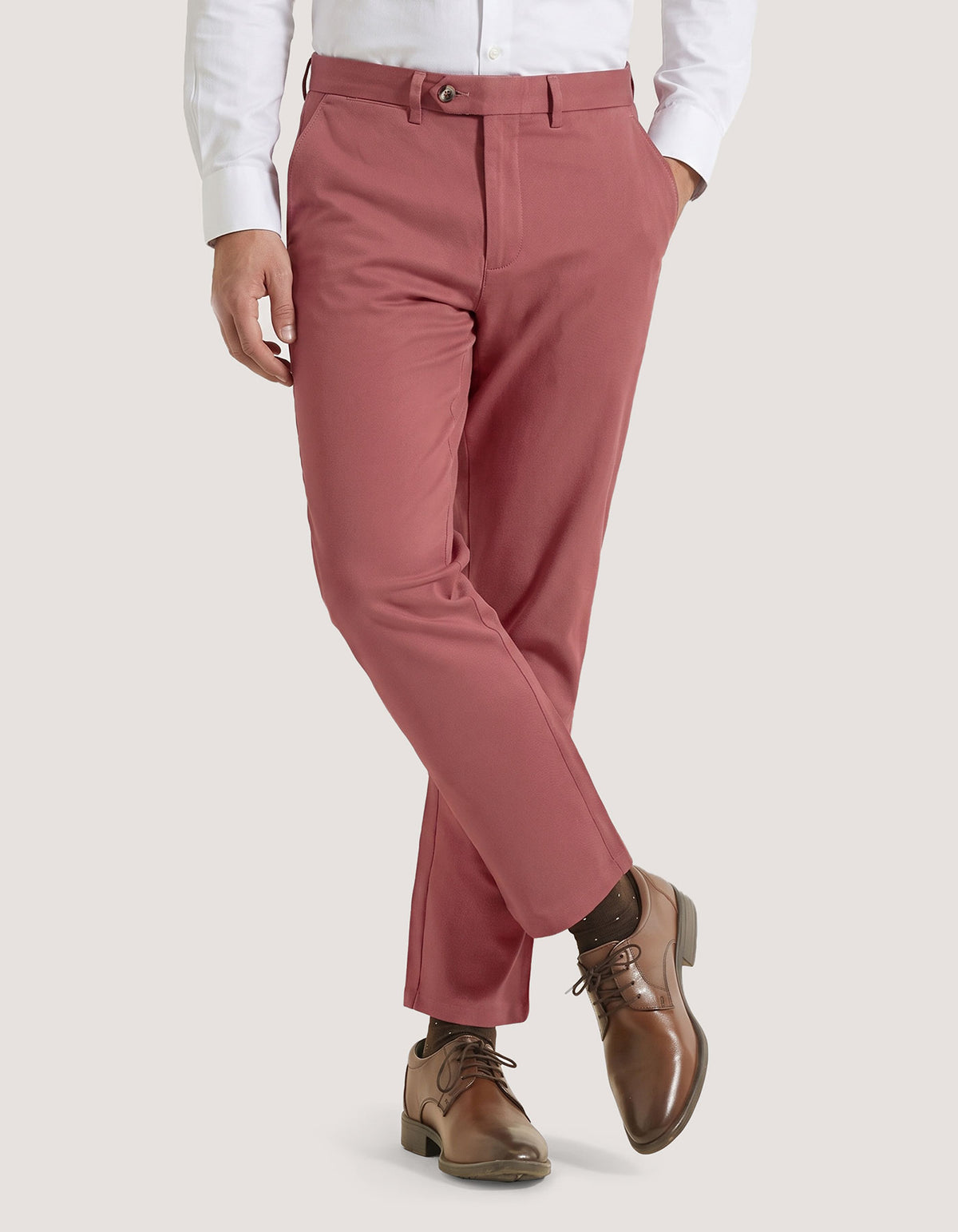 Dusty Pink Chino Trousers