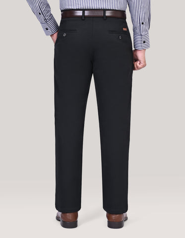 Smart Fit Black Chinos