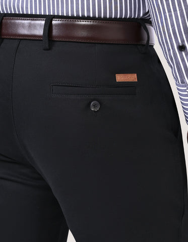Smart Fit Black Chinos