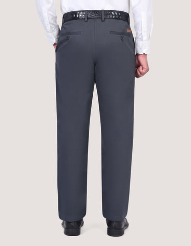 Dark Grey Classic Straight Fit Chinos