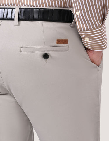 Stone Coloured Smart Fit Chinos