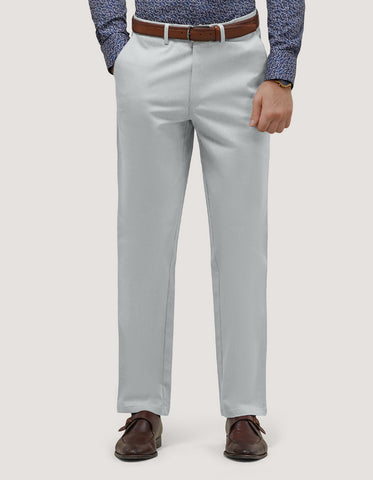 Silver Easy Care Chino Trousers