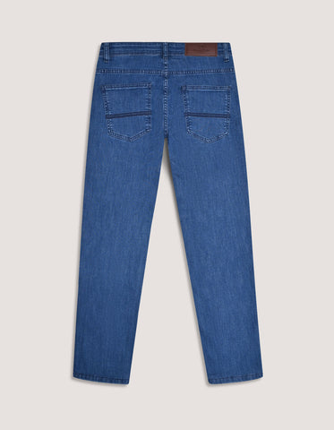 Jean en denim classique bleu clair