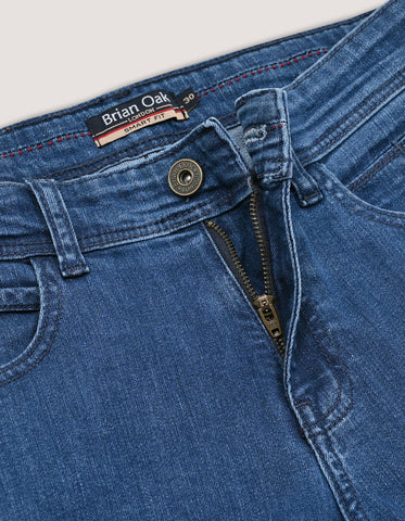 Jean en denim classique bleu clair