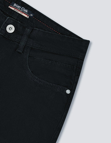 Comfort Stretch Black Denim