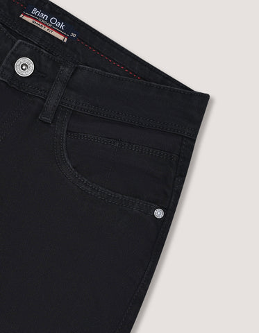 Denim noir extensible confortable